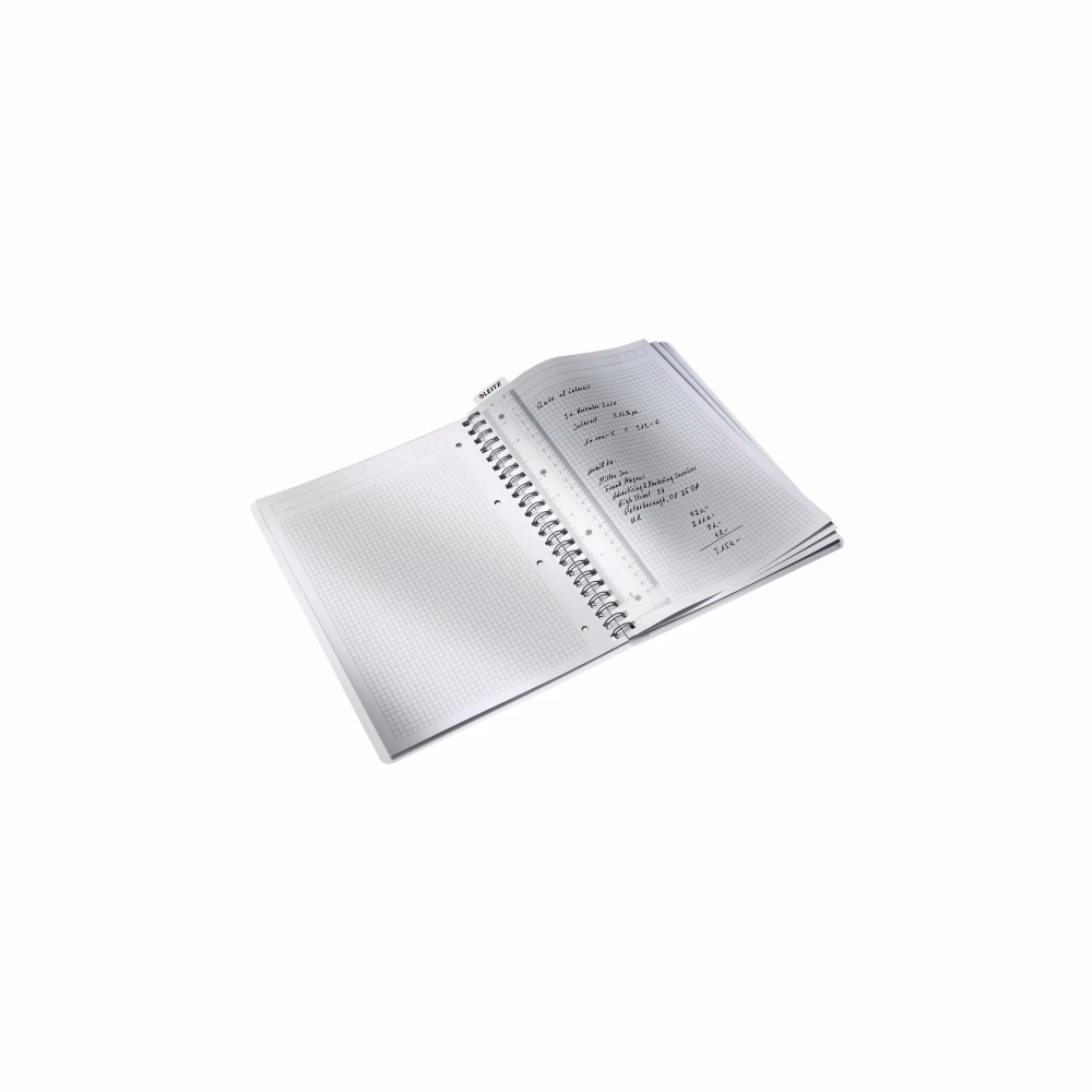 Spirálfüzet kockás LEITZ Wow A/4 80 lapos fehér