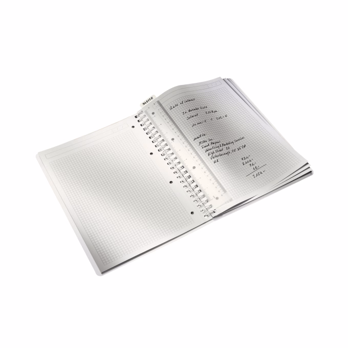 Spirálfüzet kockás LEITZ Wow A/4 80 lapos kék