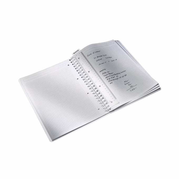 Spirálfüzet kockás LEITZ Wow A/4 80 lapos zöld