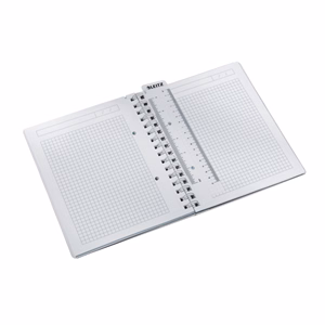 Spirálfüzet kockás LEITZ Wow A/5 80 lapos fehér