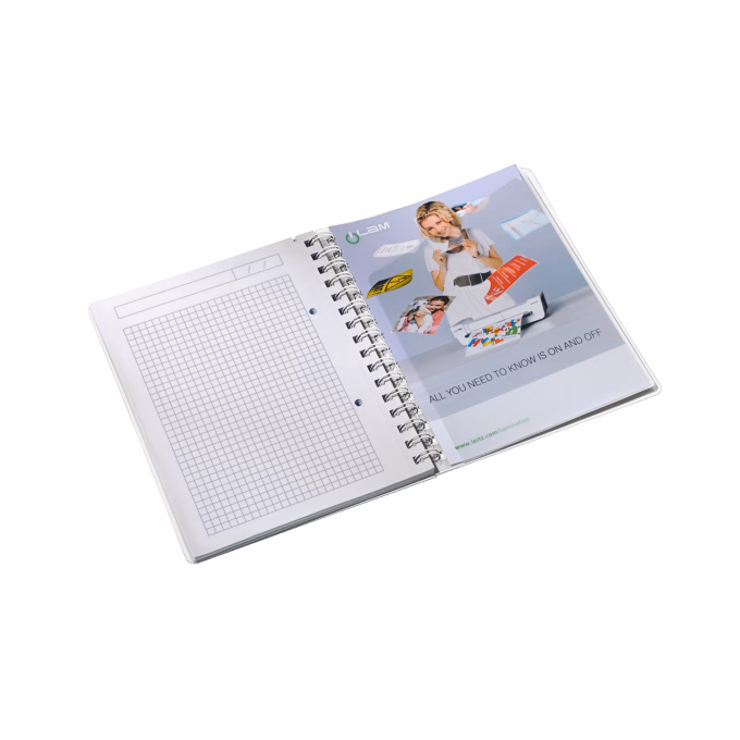 Spirálfüzet kockás LEITZ Wow A/5 80 lapos lila