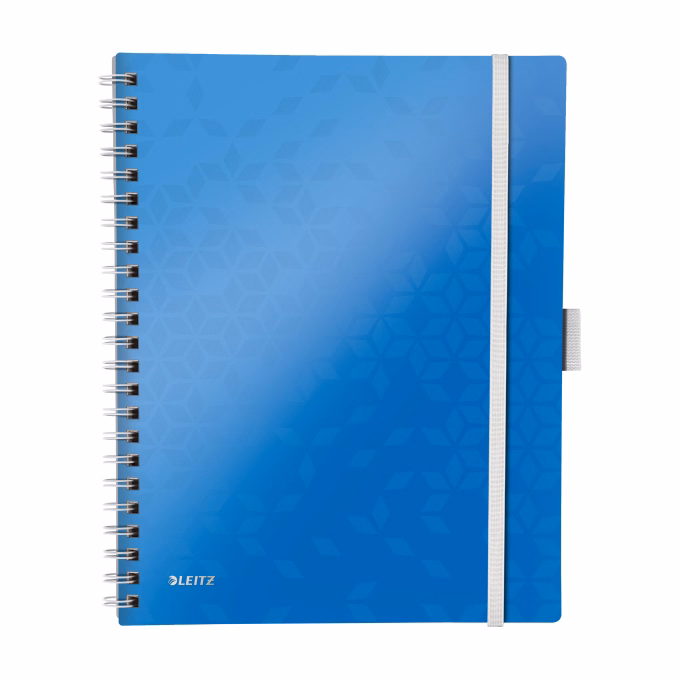 Spirálfüzet kockás LEITZ Wow Active A/4 80 lapos kék