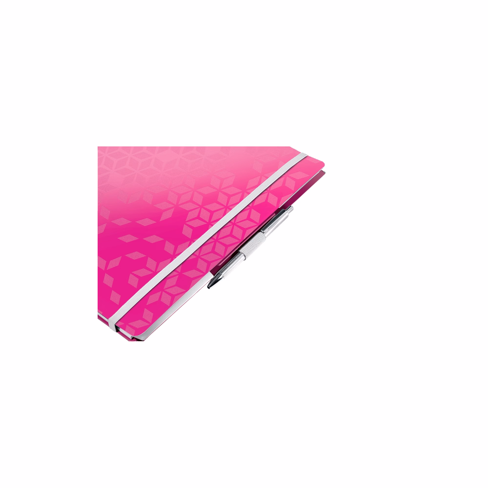 Spirálfüzet kockás LEITZ Wow Active A/4 80 lapos rózsaszín