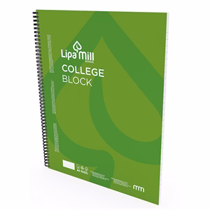Spirálfüzet kockás LIPAMILL A/4 70 lapos College block