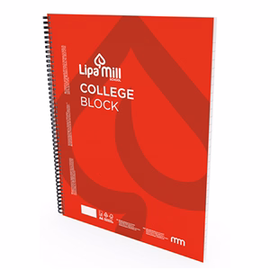 Spirálfüzet kockás LIPAMILL A/4 70 lapos College block