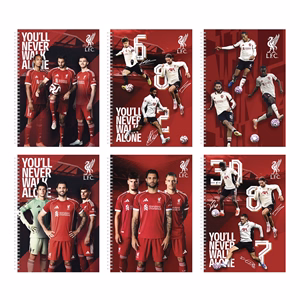 Spirálfüzet kockás LIVERPOOL A/4 70 lapos