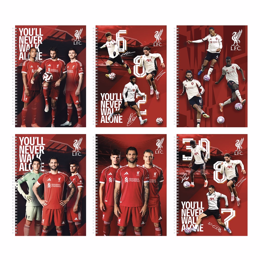 Spirálfüzet kockás LIVERPOOL A/4 70 lapos
