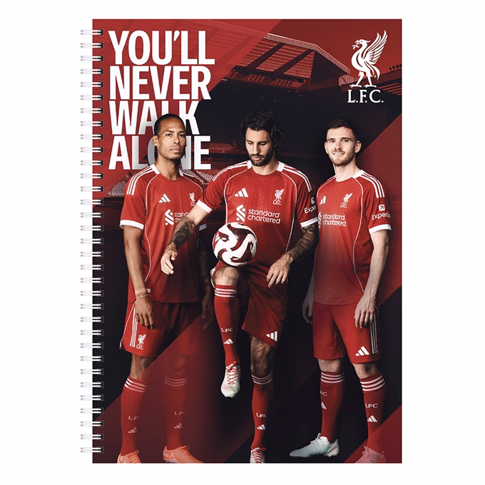 Spirálfüzet kockás LIVERPOOL A/4 70 lapos