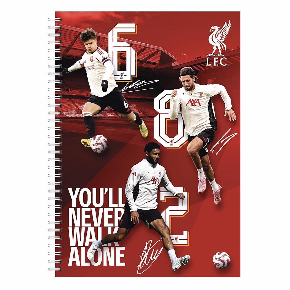 Spirálfüzet kockás LIVERPOOL A/4 70 lapos