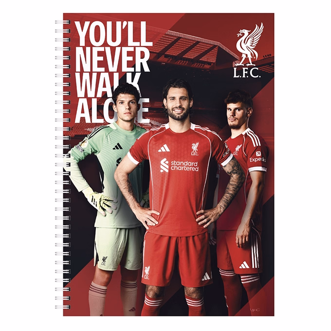 Spirálfüzet kockás LIVERPOOL A/4 70 lapos