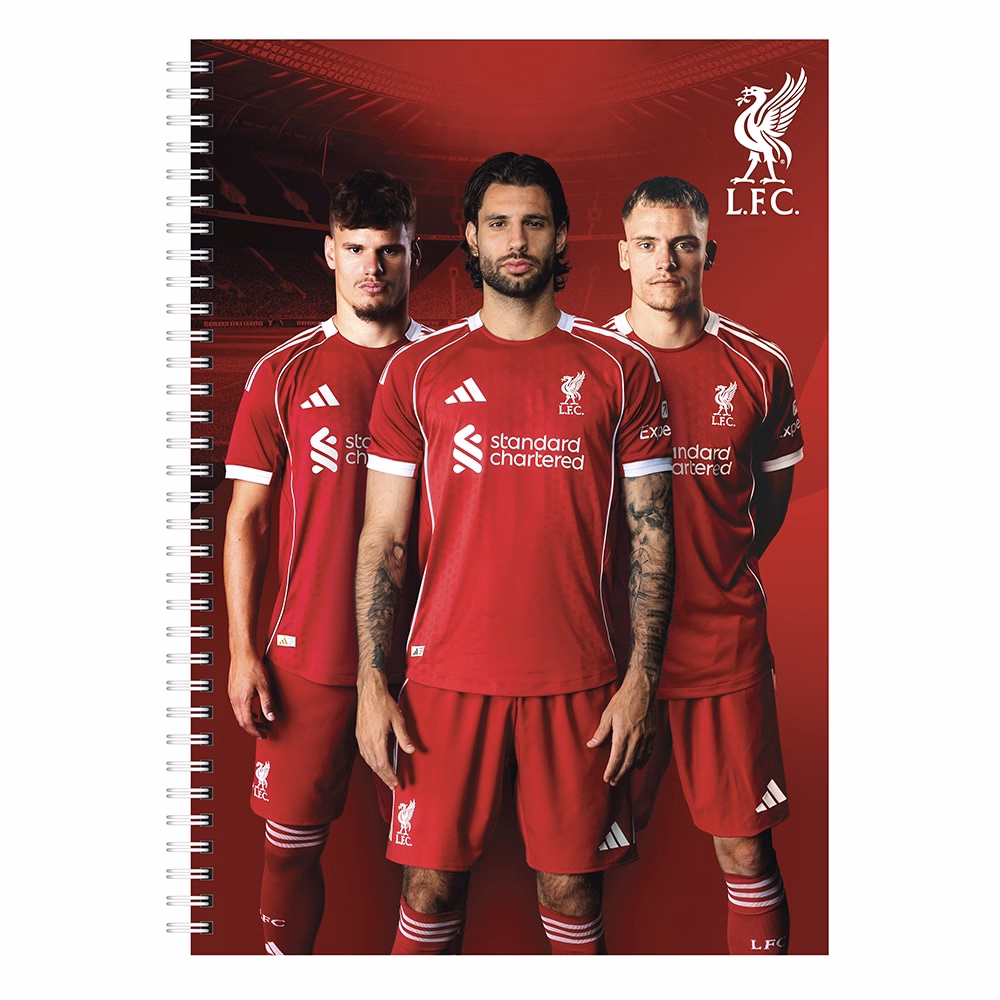 Spirálfüzet kockás LIVERPOOL A/4 70 lapos