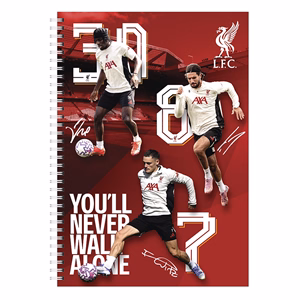 Spirálfüzet kockás LIVERPOOL A/4 70 lapos