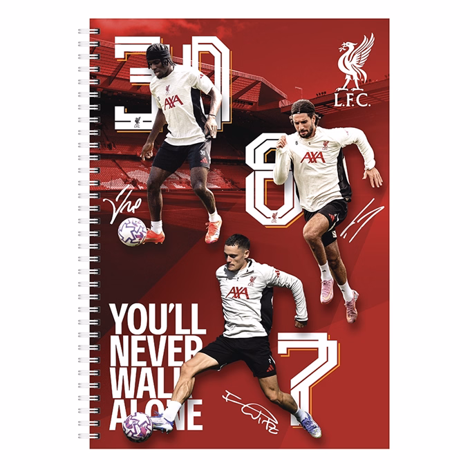 Spirálfüzet kockás LIVERPOOL A/4 70 lapos