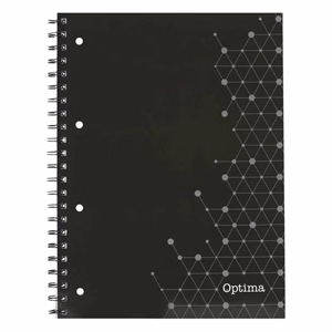 Spirálfüzet kockás OPTIMA A/4 80 lapos perforált lyukasztott