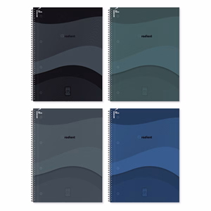 Spirálfüzet sima Gradient A/4 70 lapos vegyes minták