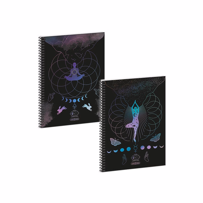 Spirálfüzet vonalas ARS UNA Mystic Constellation A/4 60 lapos
