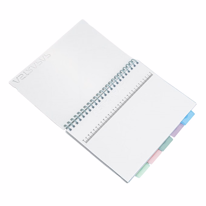 Spirálfüzet vonalas ASTRA PAP A/4 100 lapos perforált színregiszteres Ombre Pasztell