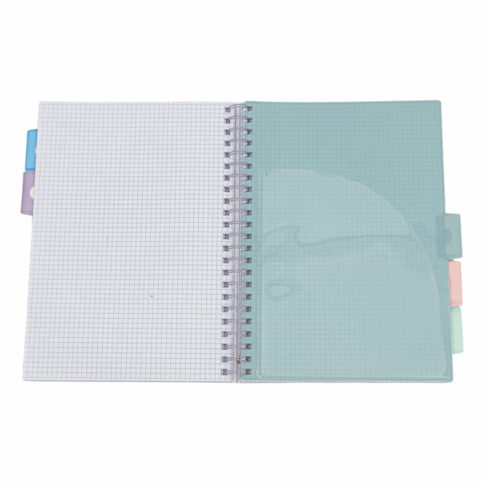 Spirálfüzet vonalas ASTRA PAP A/4 100 lapos perforált színregiszteres Ombre Pasztell