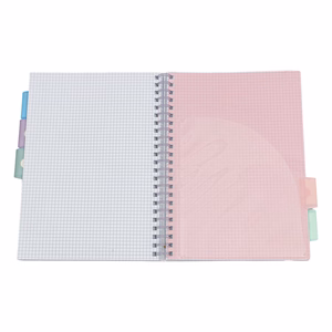 Spirálfüzet vonalas ASTRA PAP A/4 100 lapos perforált színregiszteres Ombre Pasztell