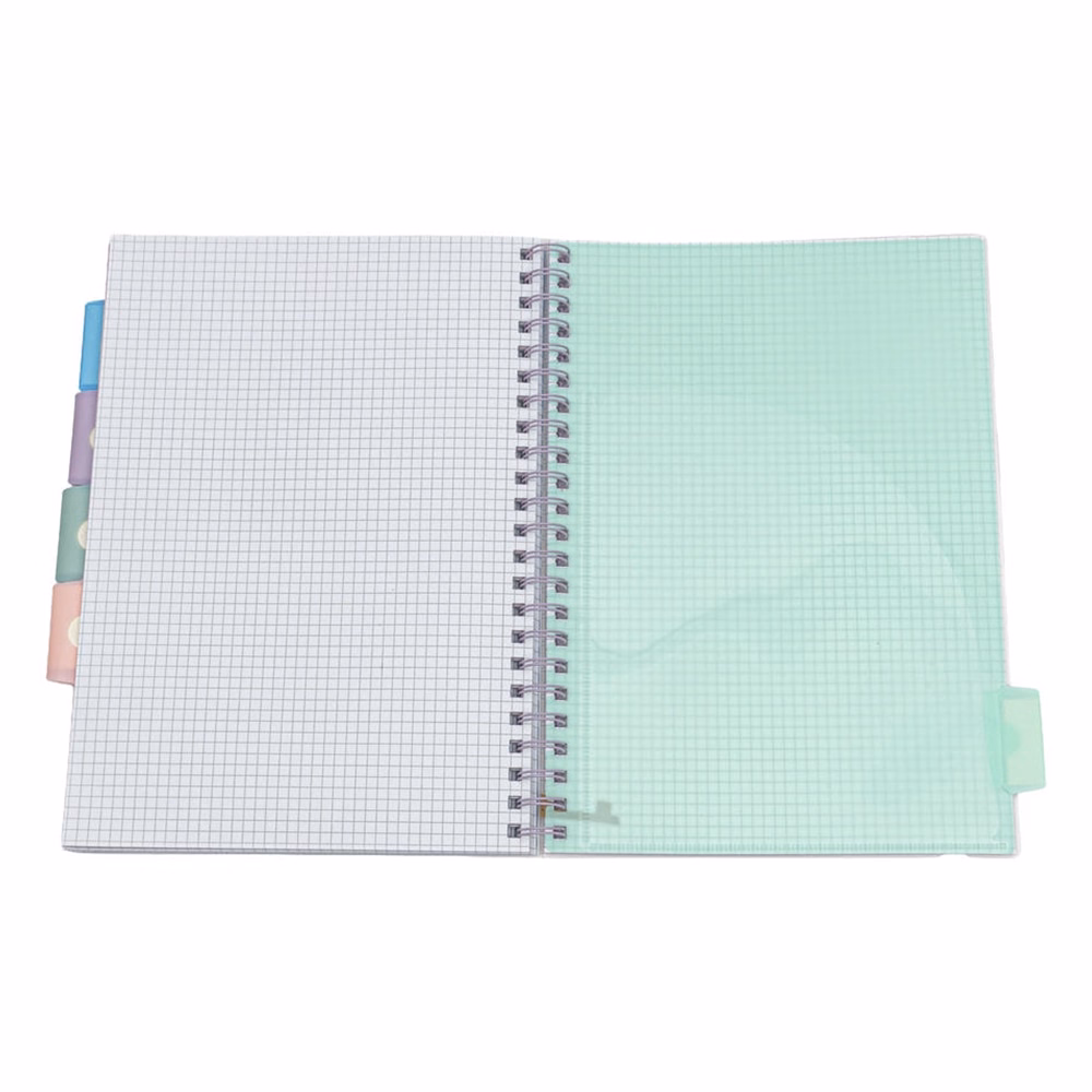 Spirálfüzet vonalas ASTRA PAP A/4 100 lapos perforált színregiszteres Ombre Pasztell