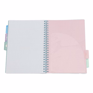 Spirálfüzet vonalas ASTRA PAP A/4 100 lapos perforált színregiszteres Ombre Pasztell