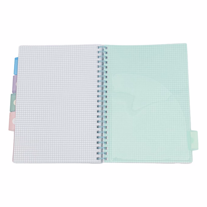 Spirálfüzet vonalas ASTRA PAP A/4 100 lapos perforált színregiszteres Ombre Pasztell