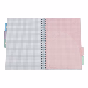 Spirálfüzet vonalas ASTRA PAP A/4 100 lapos perforált színregiszteres Ombre Pasztell