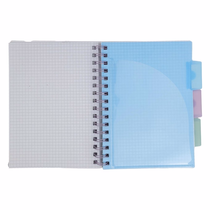 Spirálfüzet vonalas ASTRA PAP A/5 100 lapos perforált színregiszteres Ombre Pasztell