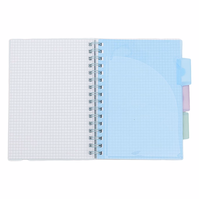 Spirálfüzet vonalas ASTRA PAP A/5 100 lapos perforált színregiszteres Ombre Pasztell