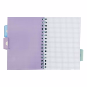 Spirálfüzet vonalas ASTRA PAP A/5 100 lapos perforált színregiszteres Ombre Pasztell