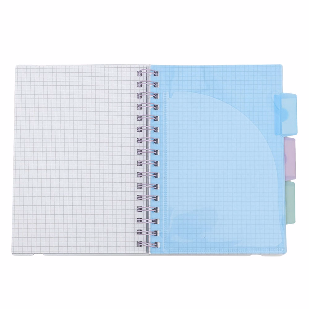 Spirálfüzet vonalas ASTRA PAP A/5 100 lapos perforált színregiszteres Ombre Pasztell