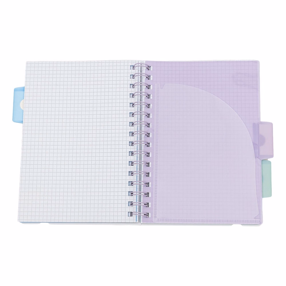 Spirálfüzet vonalas ASTRA PAP A/5 100 lapos perforált színregiszteres Ombre Pasztell