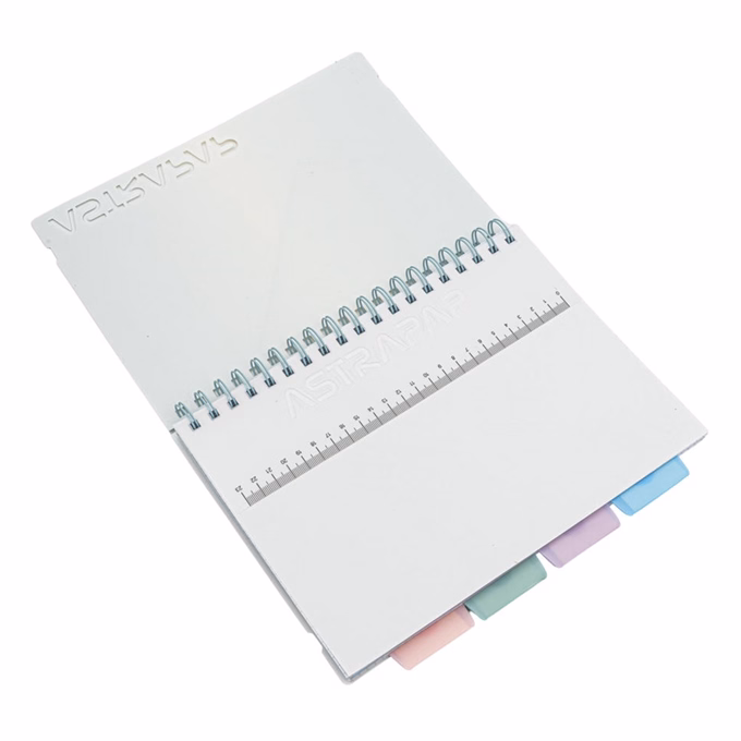 Spirálfüzet vonalas ASTRA PAP B/5 100 lapos perforált színregiszteres Ombre Pasztell