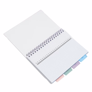 Spirálfüzet vonalas ASTRA PAP B/5 100 lapos perforált színregiszteres Ombre Pasztell
