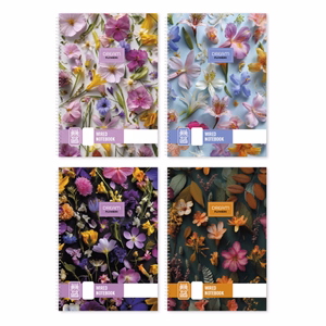 Spirálfüzet vonalas Dream Flowers A/5 70 lapos vegyes minták