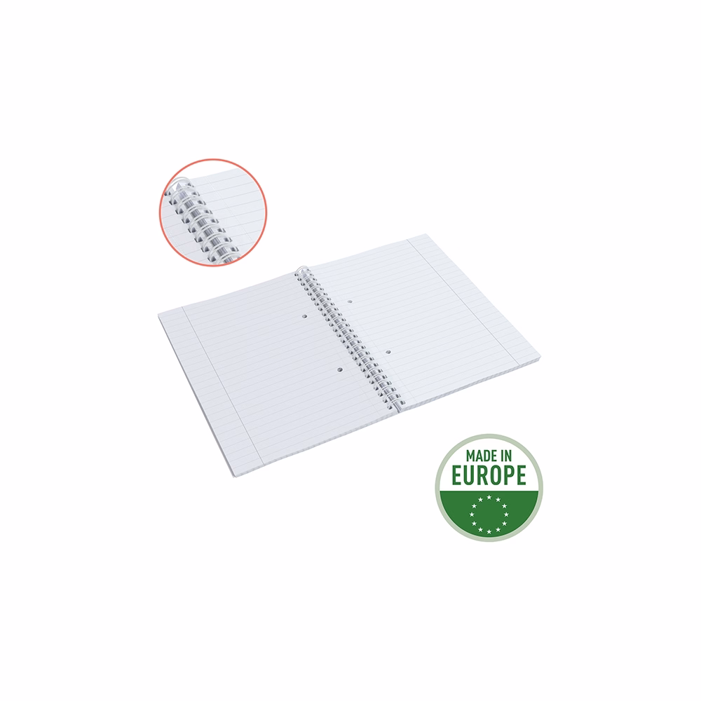 Spirálfüzet vonalas ESSELTE A/5 80 lapos Colour Breeze kék