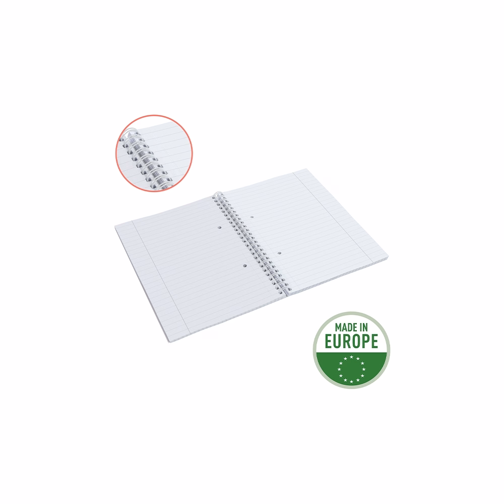 Spirálfüzet vonalas ESSELTE A/5 80 lapos Colour Breeze zöld