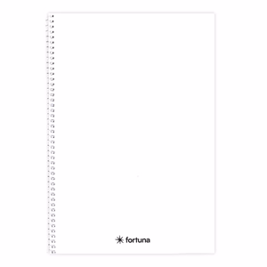 Spirálfüzet vonalas FORTUNA Monocolor A/4 70 lapos fehér