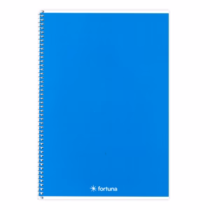 Spirálfüzet vonalas FORTUNA Monocolor A/4 70 lapos kék