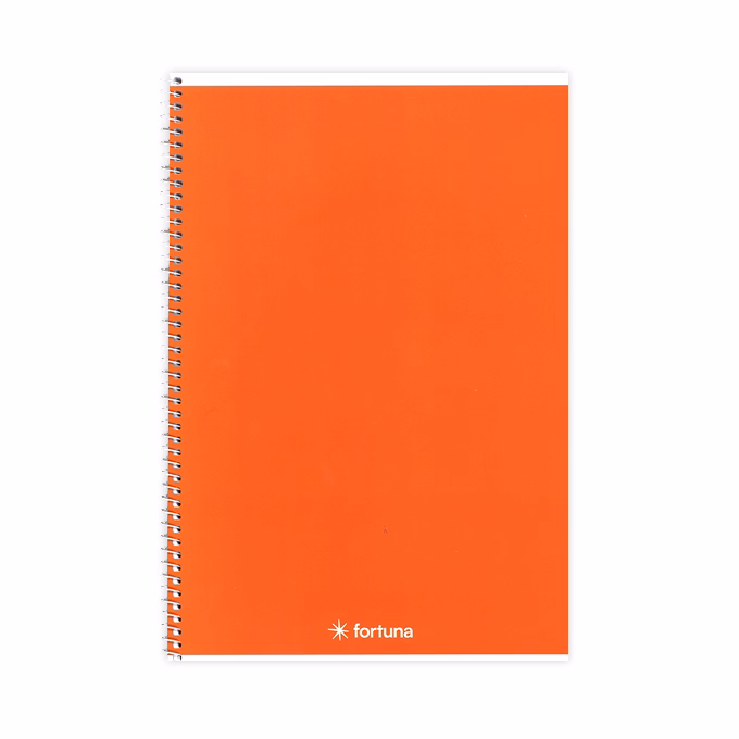 Spirálfüzet vonalas FORTUNA Monocolor A/4 70 lapos narancssárga