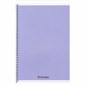 Spirálfüzet vonalas FORTUNA Monocolor A/4 70 lapos pasztell lila