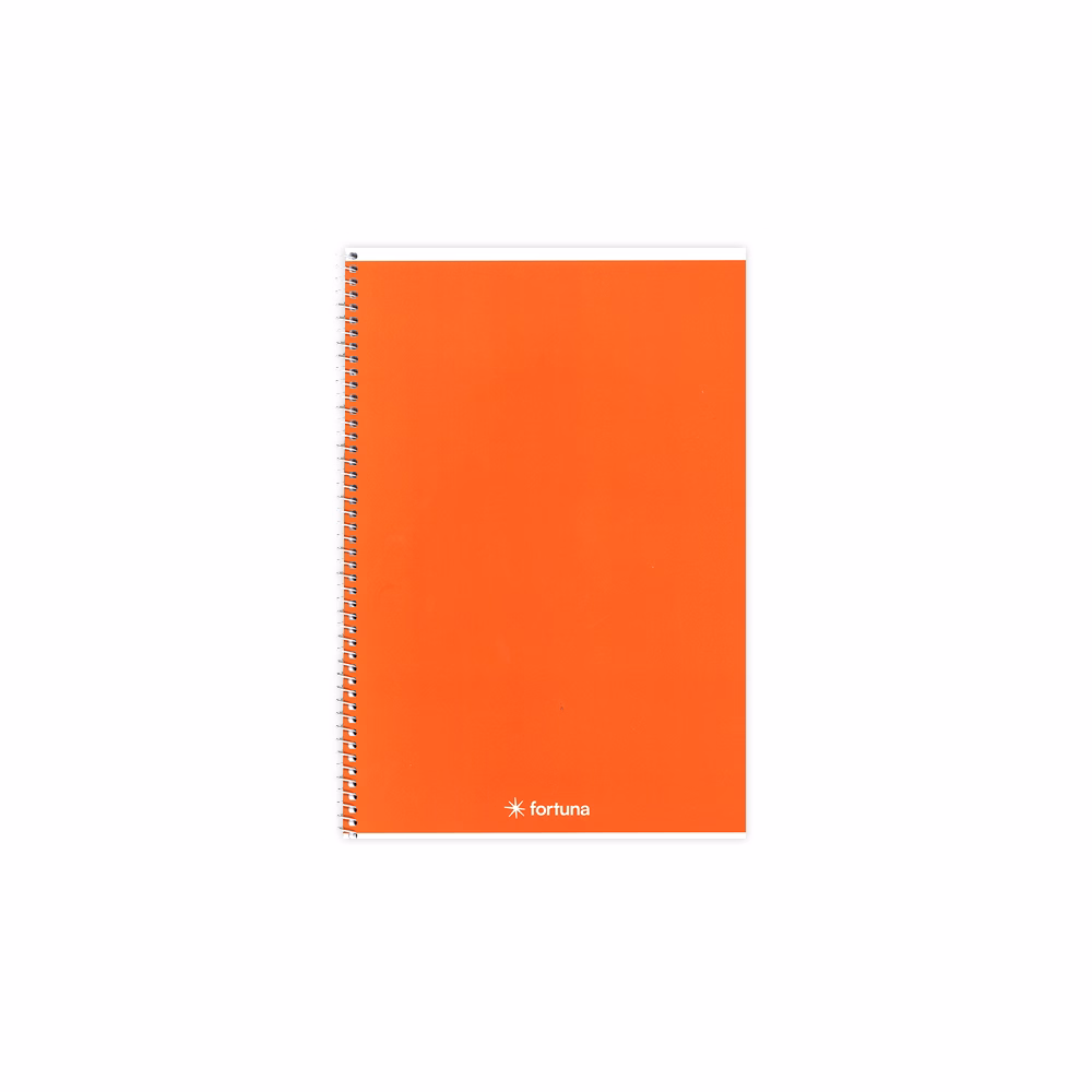Spirálfüzet vonalas FORTUNA Monocolor A/5 70 lapos narancssárga