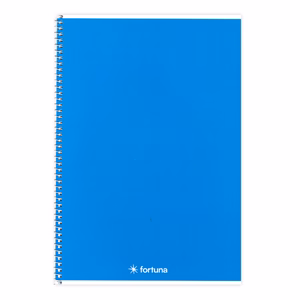 Spirálfüzet vonalas FORTUNA Monocolor A/5 70 lapos sötétkék