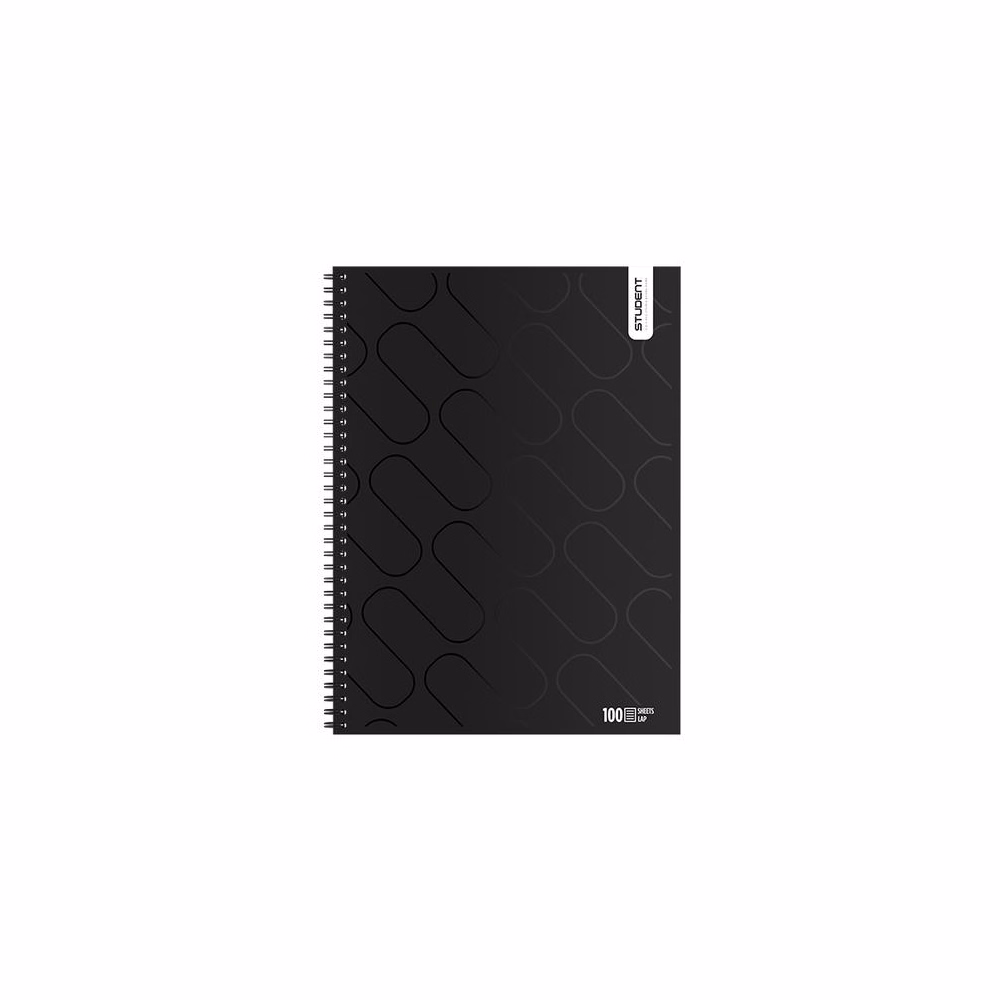 Spirálfüzet vonalas ICO Student Black Prémium A/4 100 lapos
