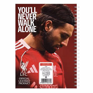 Spirálfüzet vonalas LIVERPOOL A/5 70 lapos