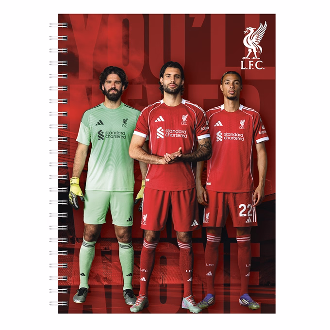 Spirálfüzet vonalas LIVERPOOL A/5 70 lapos