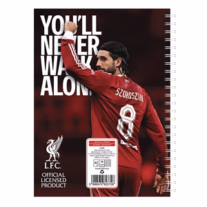 Spirálfüzet vonalas LIVERPOOL A/5 70 lapos