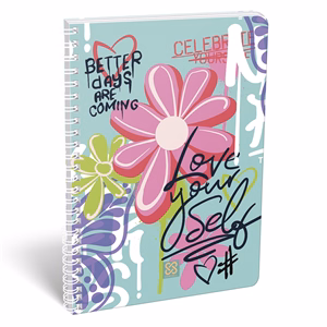 Spirálfüzet vonalas LIZZYSULI A/4 70 lapos Cornell Love