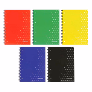 Spirálfüzet vonalas OPTIMA A/5 70 lapos perforált lyukasztott