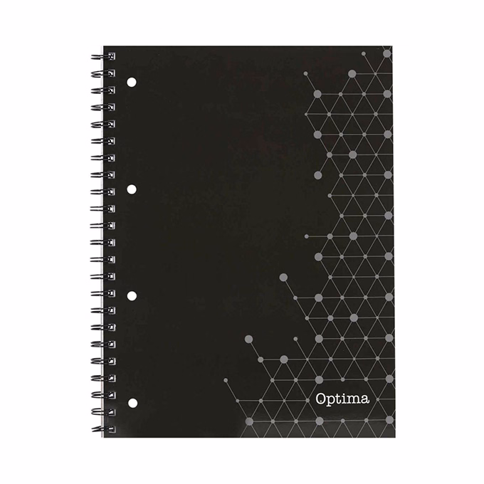 Spirálfüzet vonalas OPTIMA A/5 70 lapos perforált lyukasztott